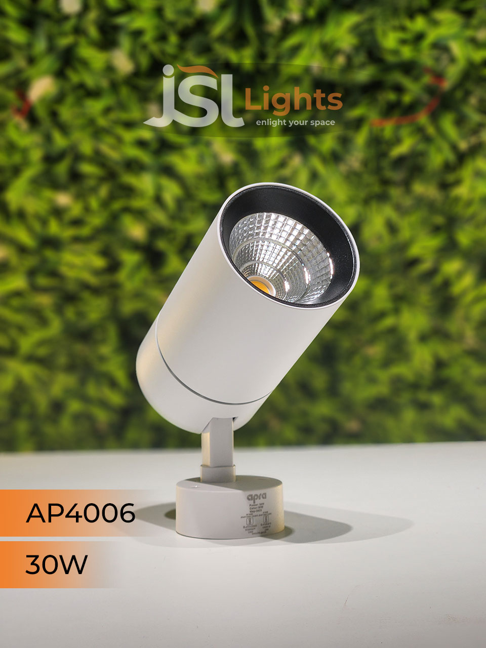 Apra 4006 30W White Wall Spotlight Focus Light for Showroom