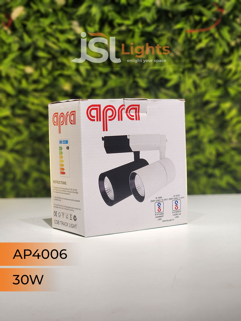 Apra 4006 30W White Wall Spotlight Focus Light for Showroom