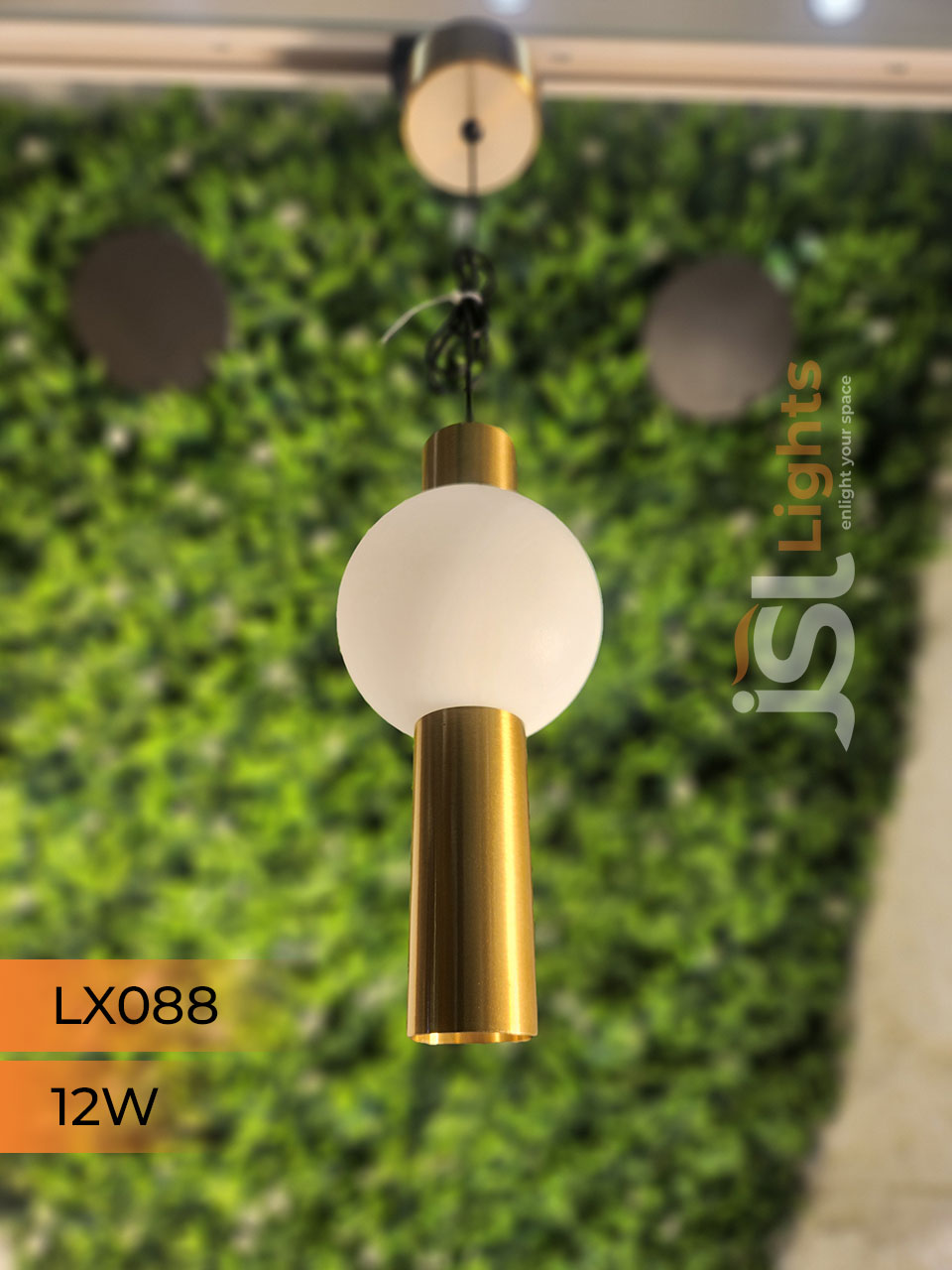 LX 088 12W GD Surface Hanging Light for Home Ceiling Pendant Light with Hanging Wire