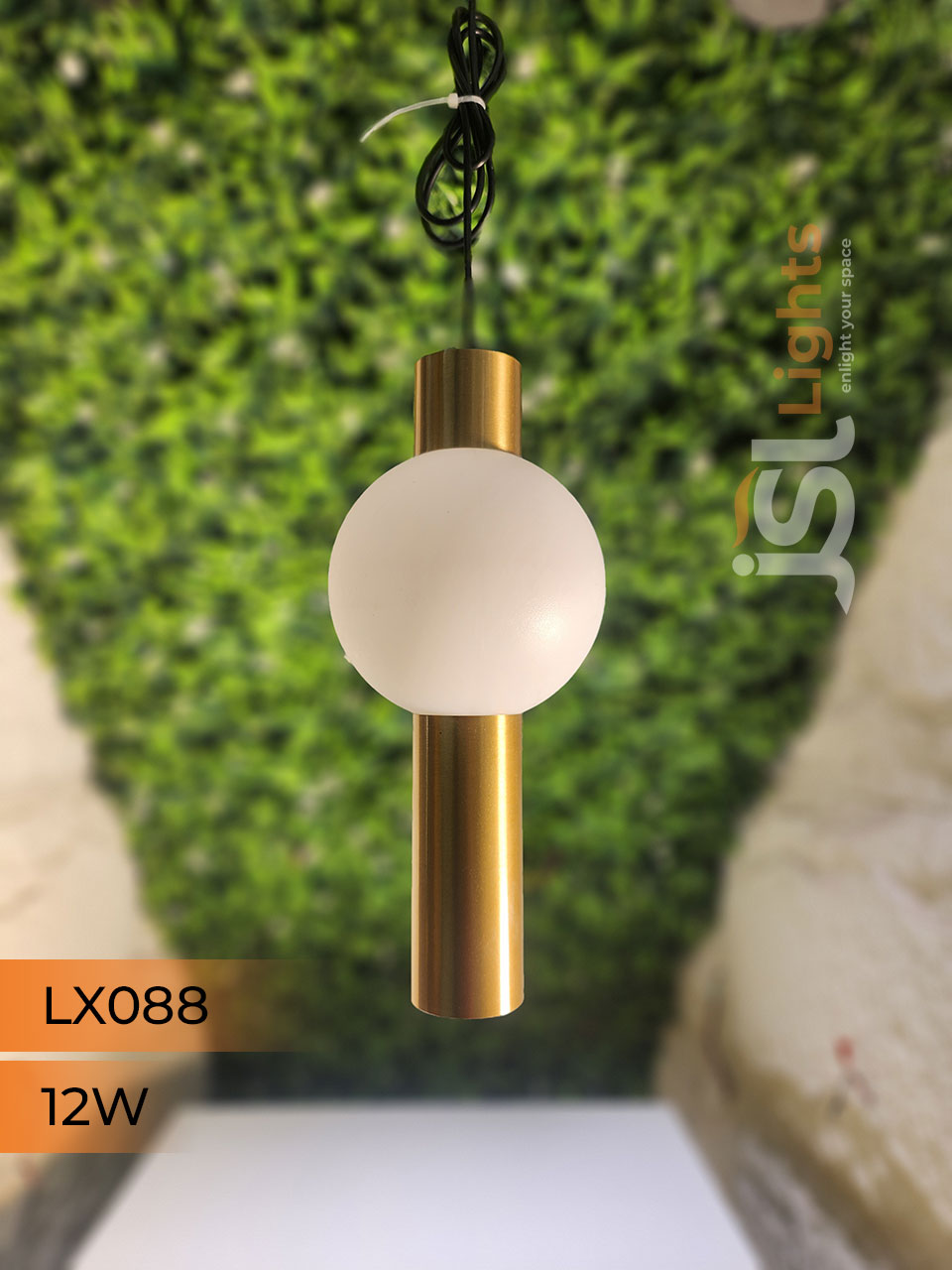 LX 088 12W GD Surface Hanging Light for Home Ceiling Pendant Light with Hanging Wire