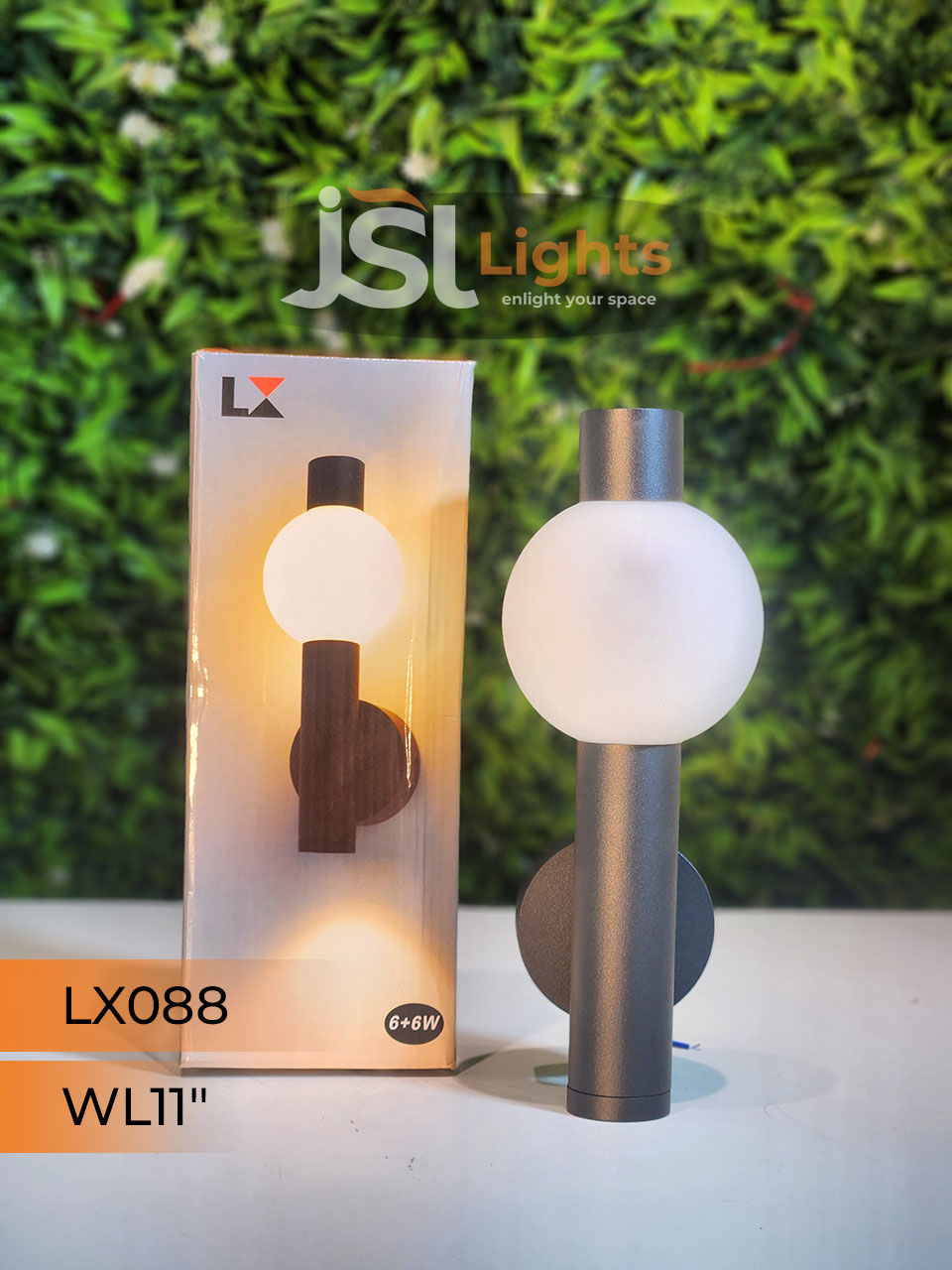 LX 088 12W Up Down Wall Decorative Light Black Aluminium Body Outdoor Wall Light