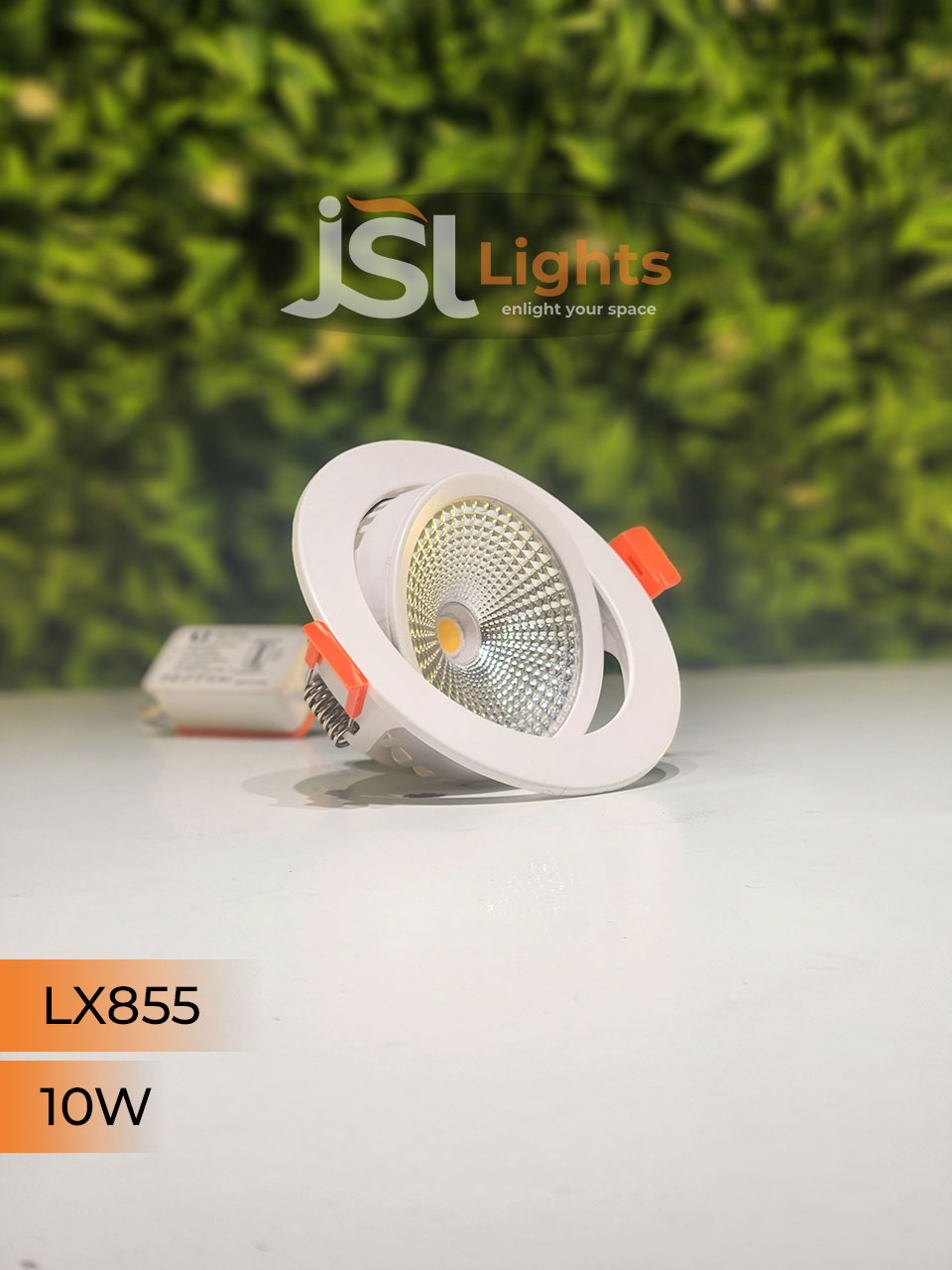 LX 855 10W Round Deep Recessed COB Downlight