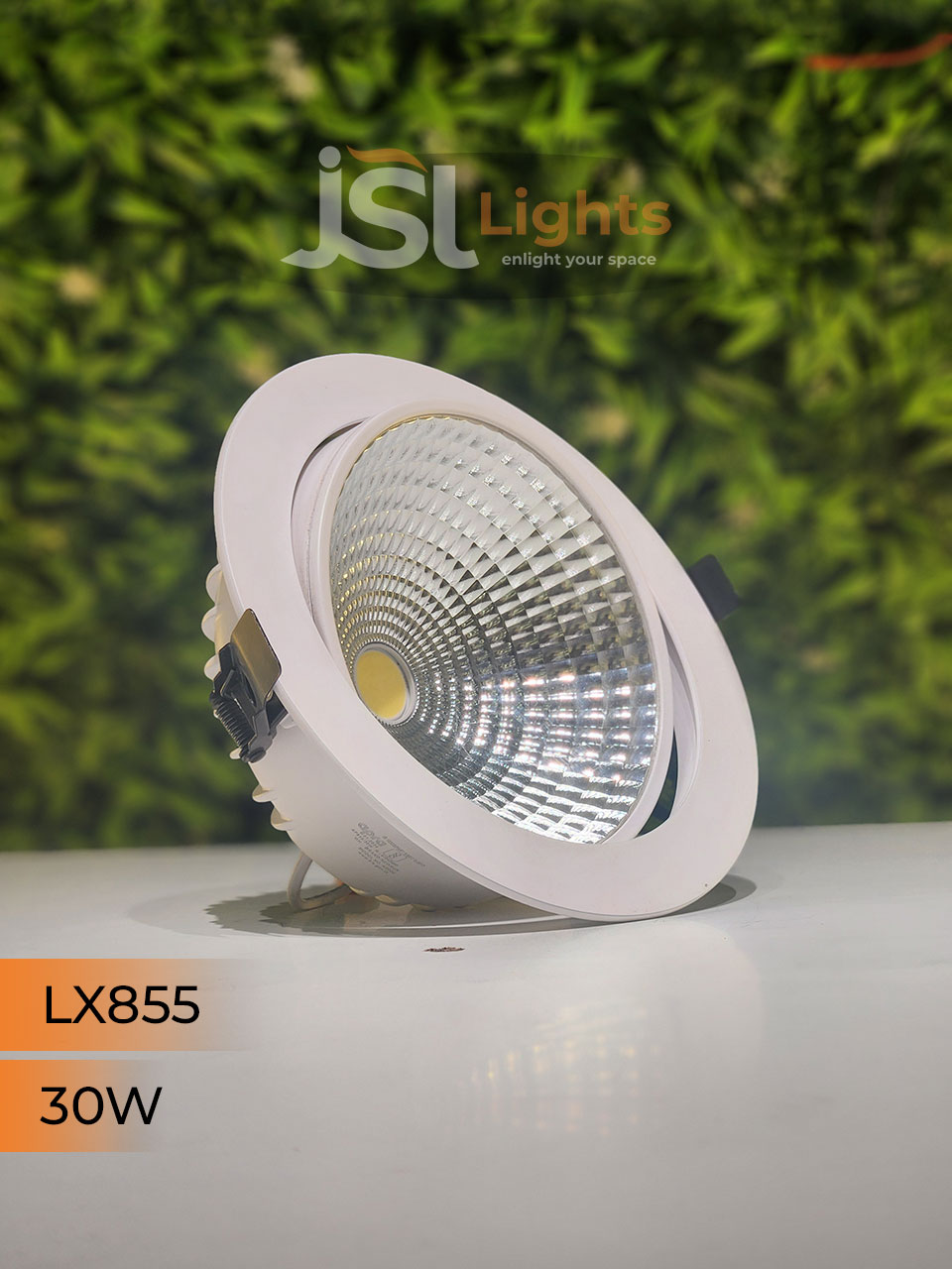 LX 855 30W Round Deep Recessed COB Downlight