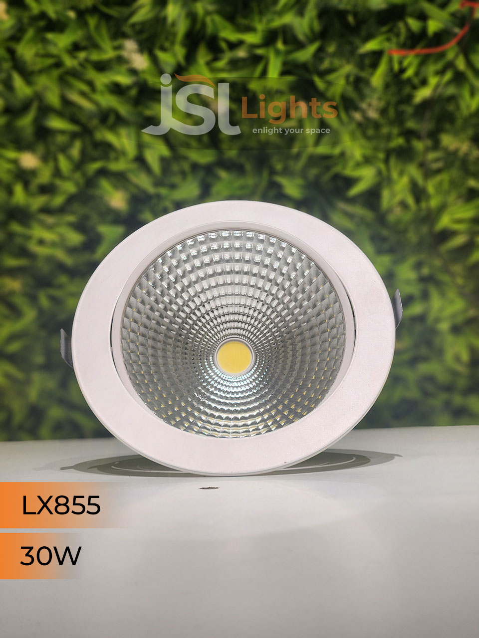 LX 855 30W Round Deep Recessed COB Downlight