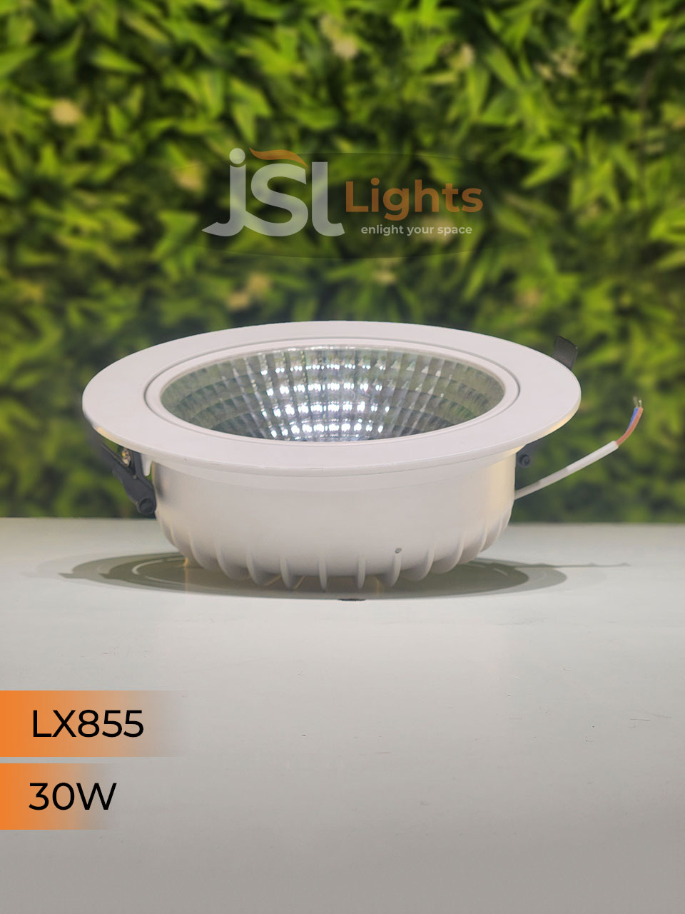 LX 855 30W Round Deep Recessed COB Downlight