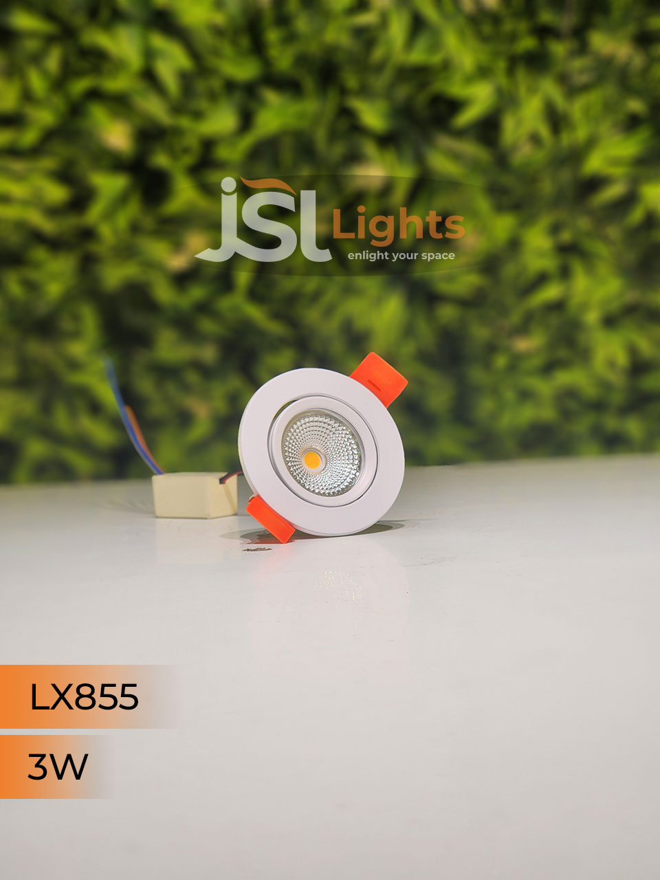 LX 855 3W Round Deep Recessed COB Downlight