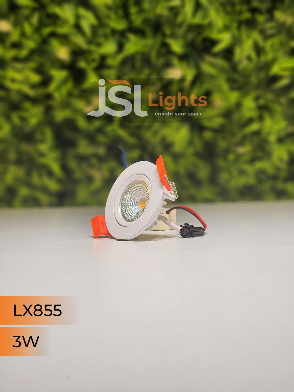 LX 855 3W Round Deep Recessed COB Downlight