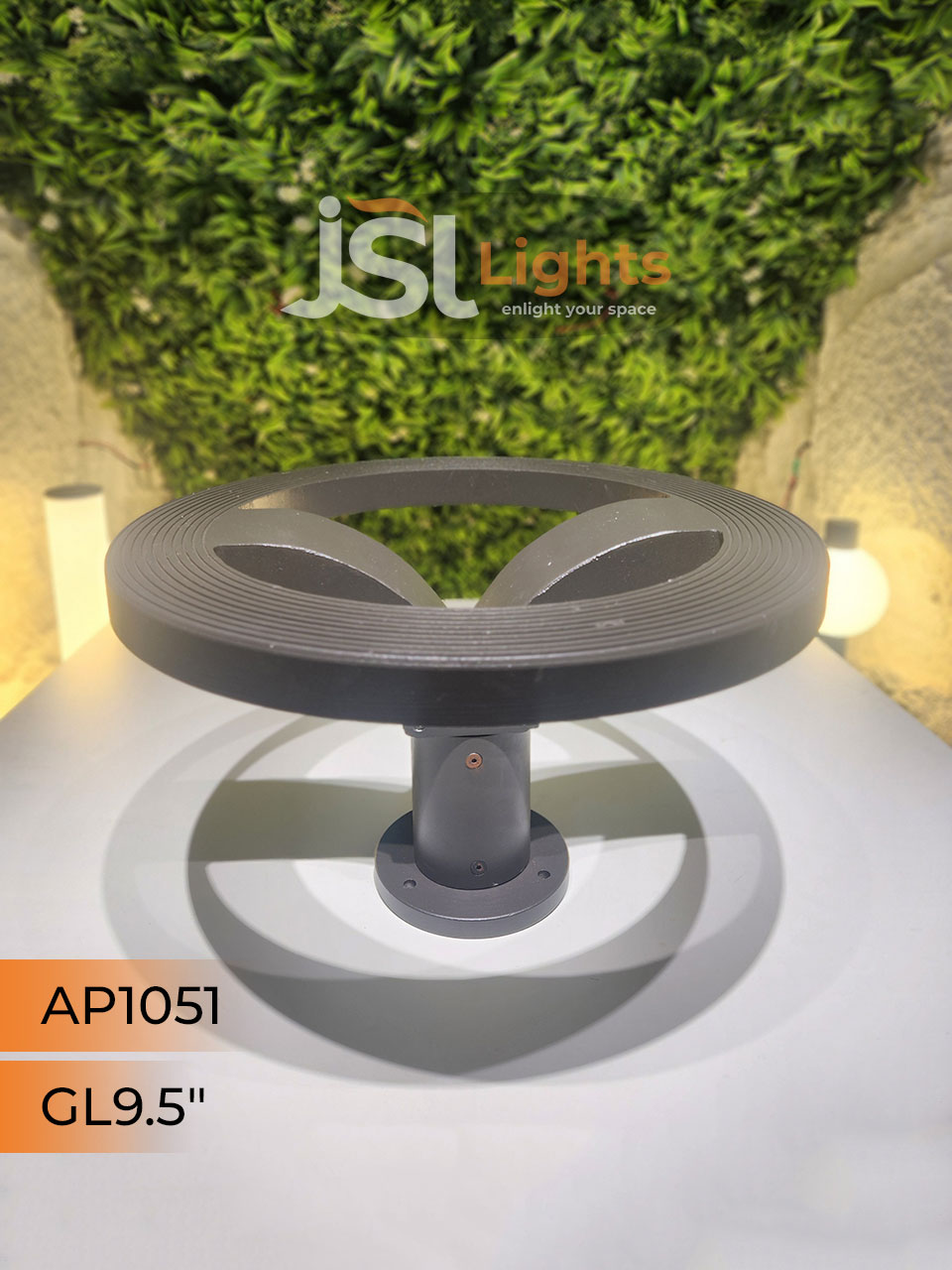 APRA 1051 Outdoor LED Gate Light Pillar Post Light with inbuild 45W LED Aluminium Body
