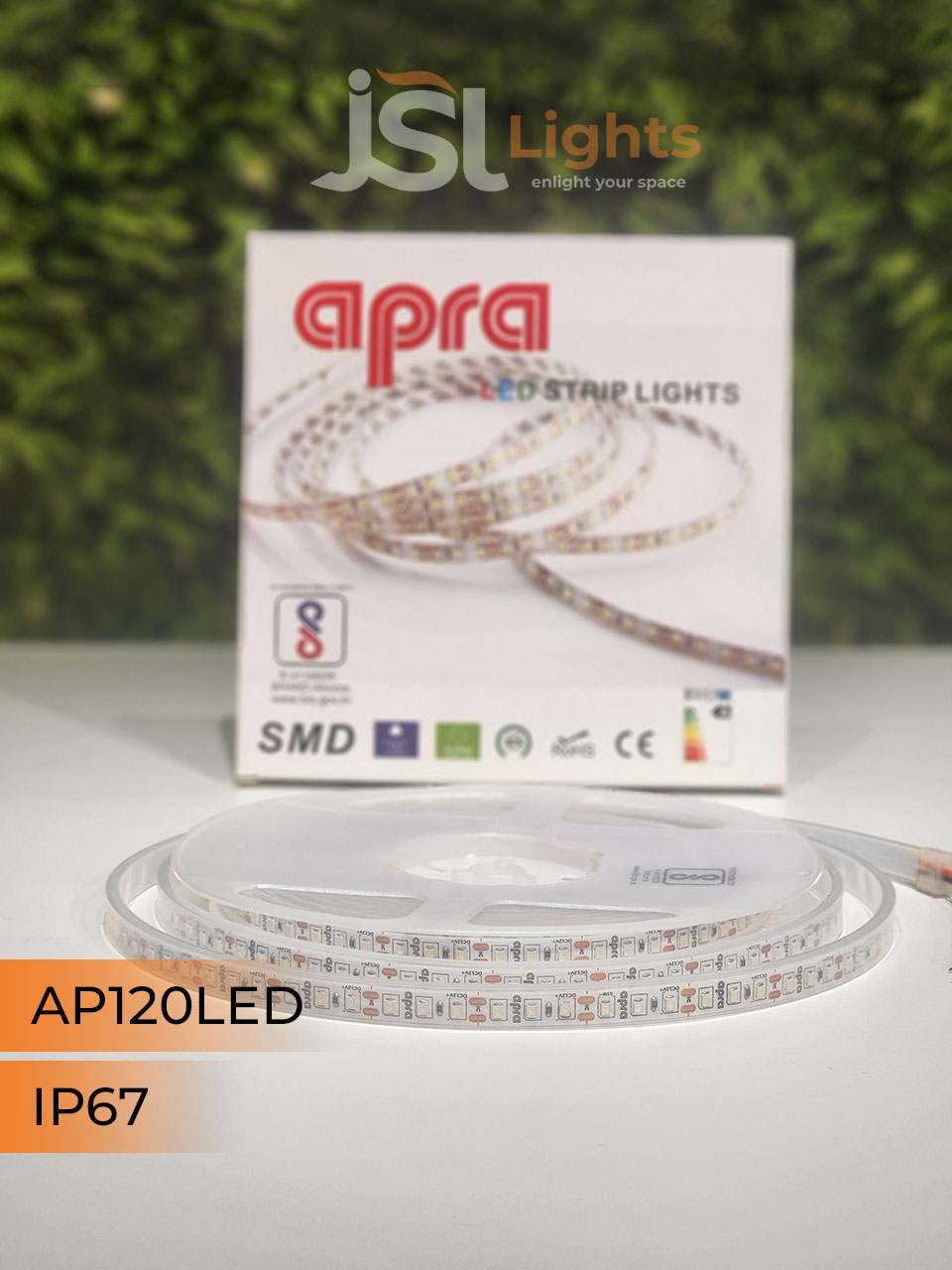 APRA 12V 2835 120Led IP67 Strip Light 5Mt Pack