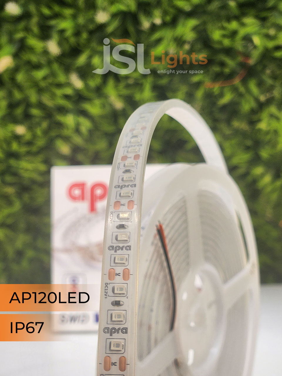 APRA 12V 2835 120Led IP67 Strip Light 5Mt Pack