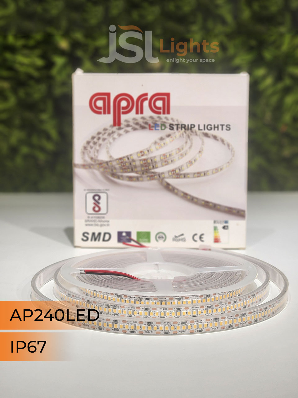 APRA 12V 2835 240Led IP67 Strip Light 5Mt Pack