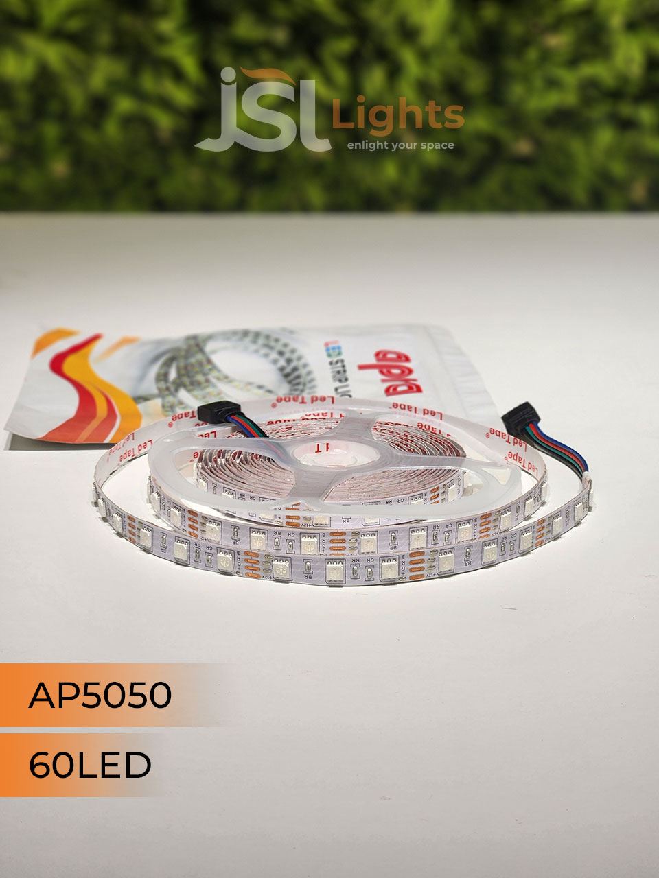 APRA 12V 5050 RGB 60Led Strip Light 5Mt Pack