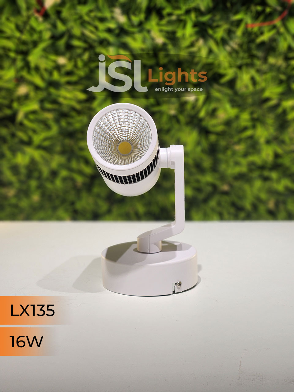 LX 135 16W LED Wall Spotlight White Body