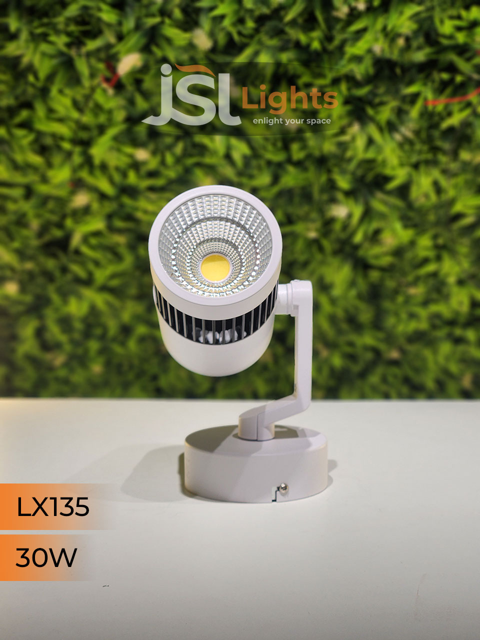 LX 135 30W LED Wall Spotlight White Body