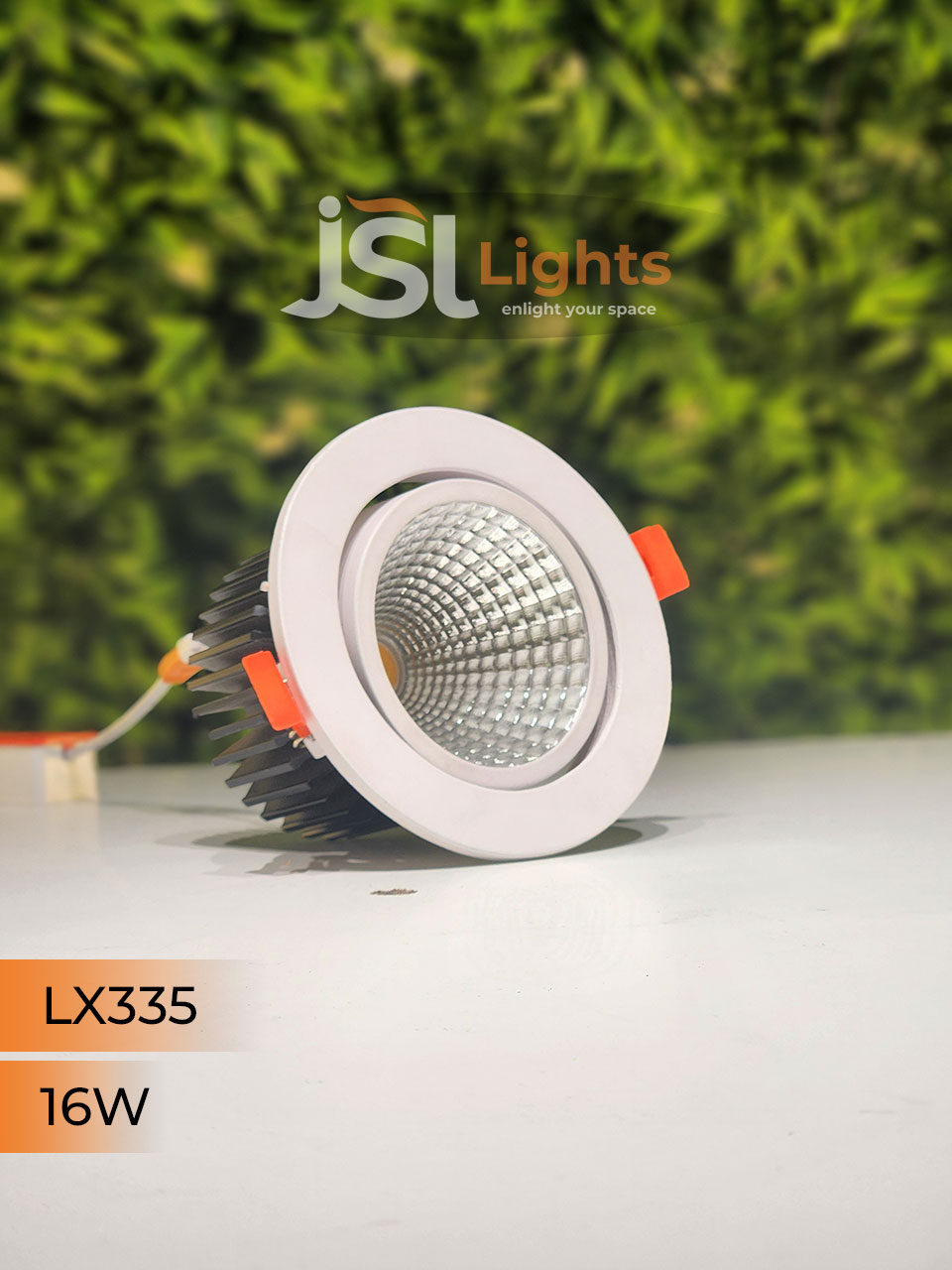 LX 335 16W Round Recessed COB Downlight spotlight for showroom
