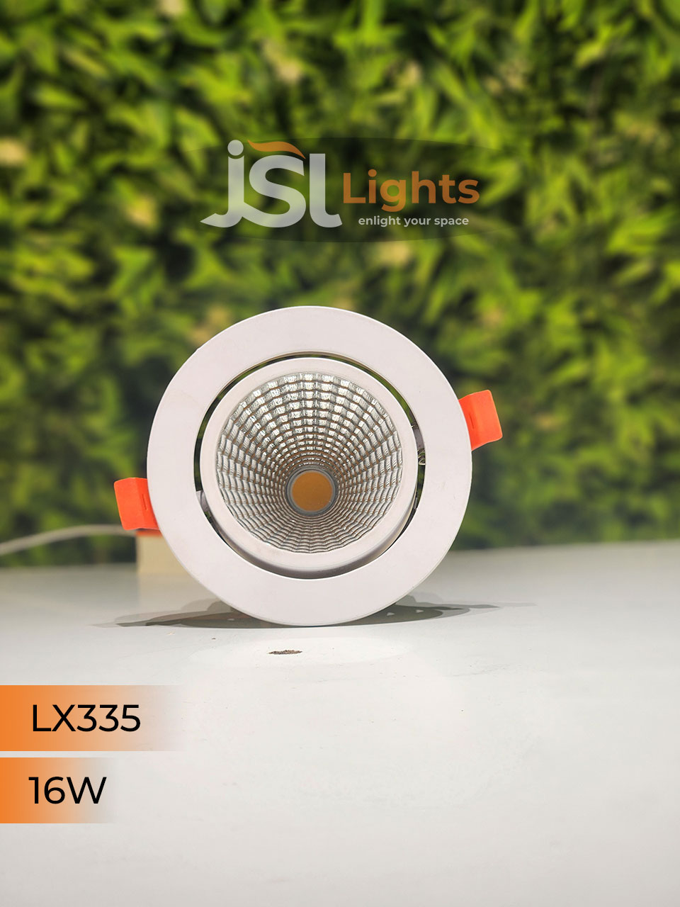 LX 335 16W Round Recessed COB Downlight spotlight for showroom
