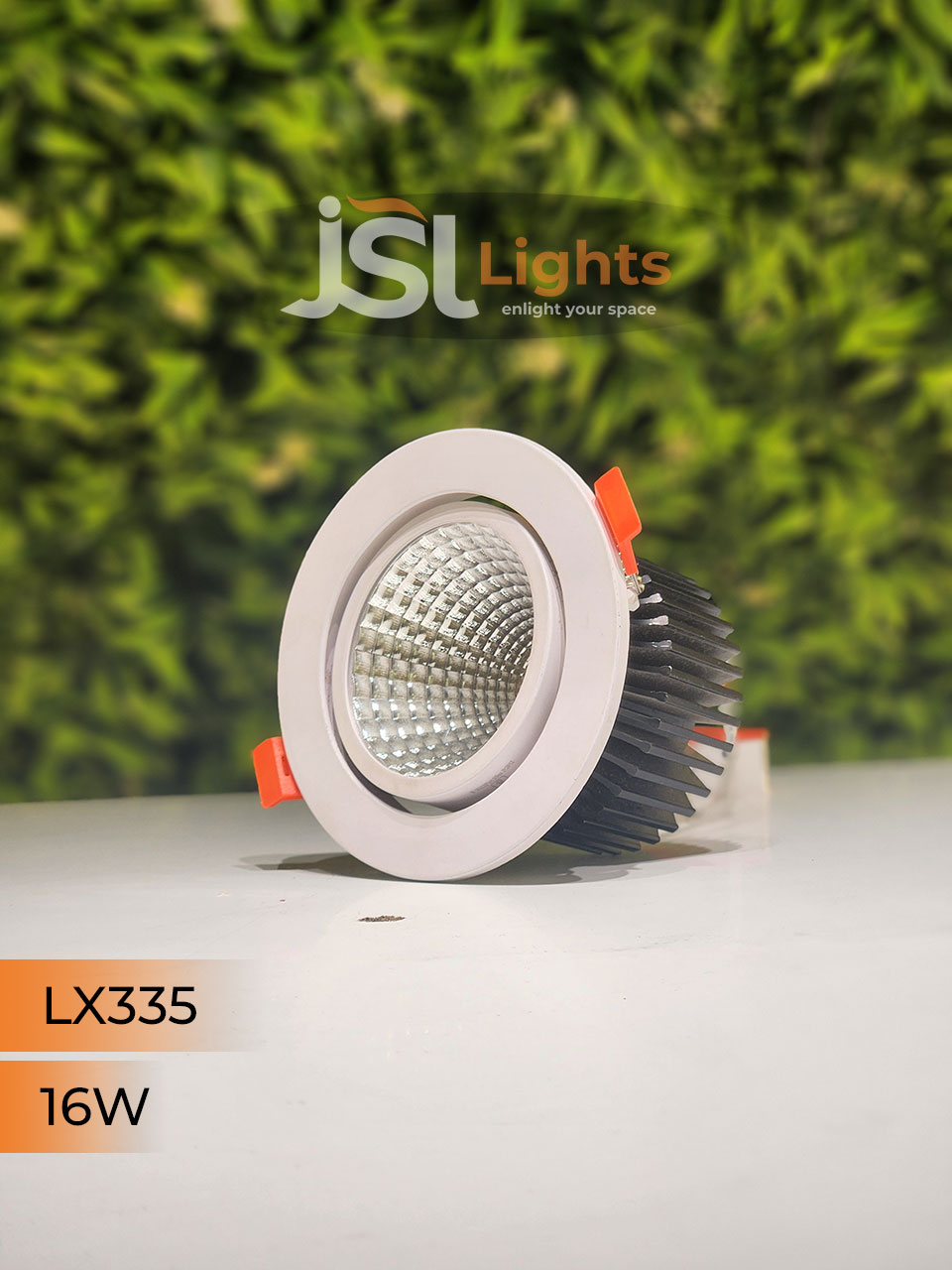 LX 335 16W Round Recessed COB Downlight spotlight for showroom