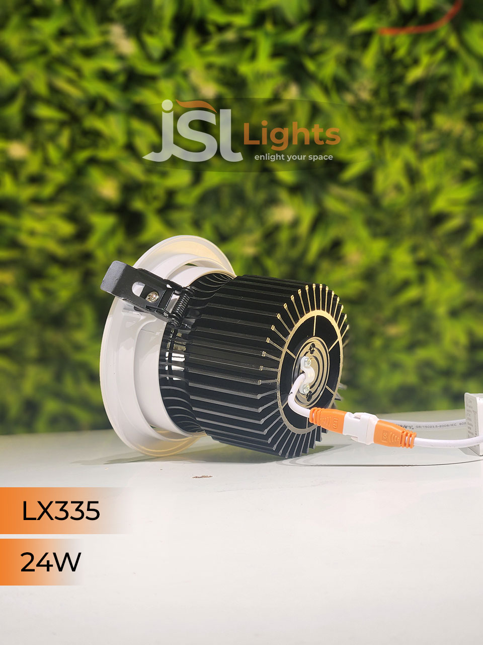 LX 335 24W Round Recessed COB Downlight spotlight for showroom