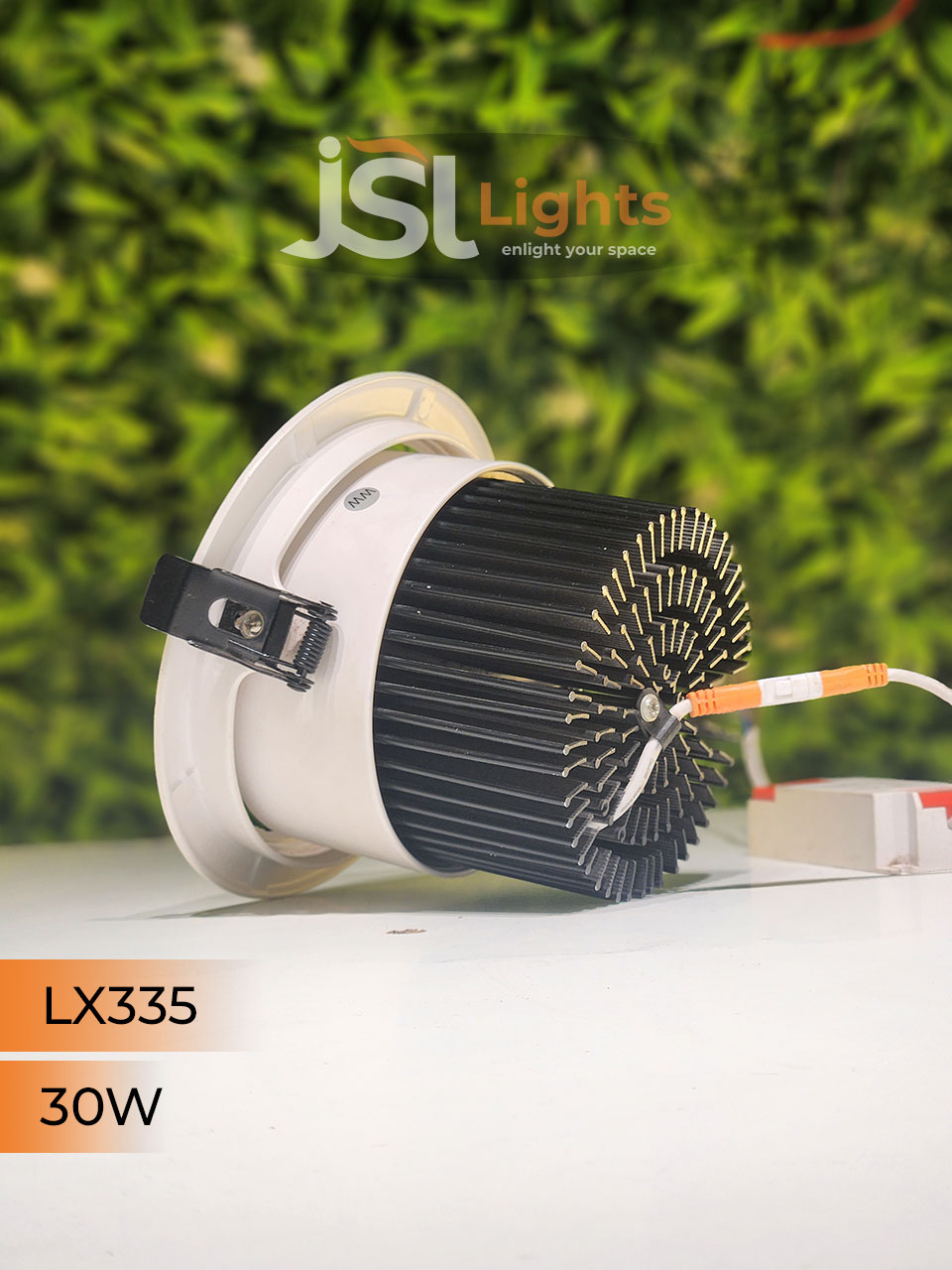 LX 335 30W Round Recessed COB Downlight spotlight for showroom