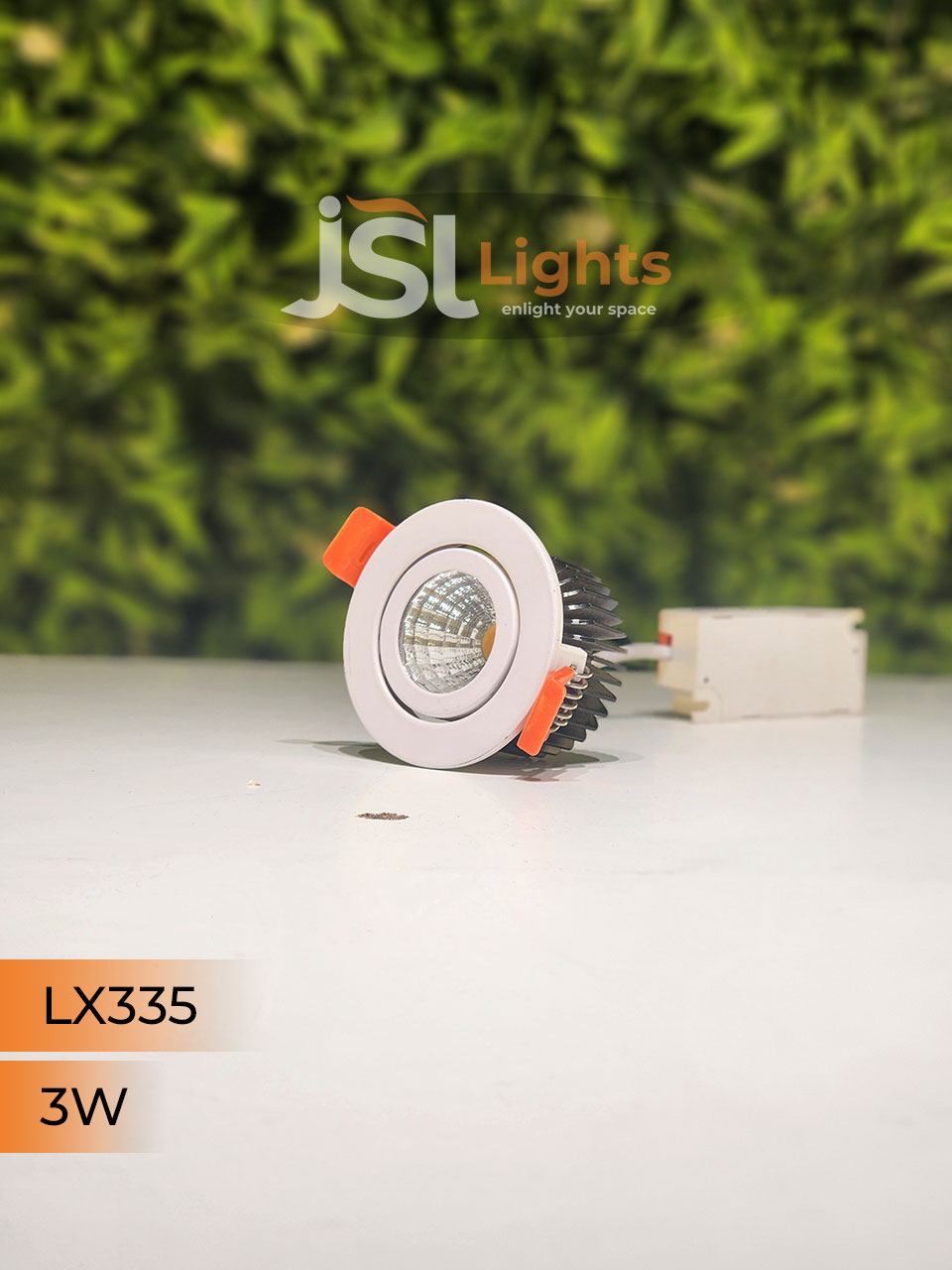 LX 335 3W Round Recessed COB Downlight spotlight for showroom