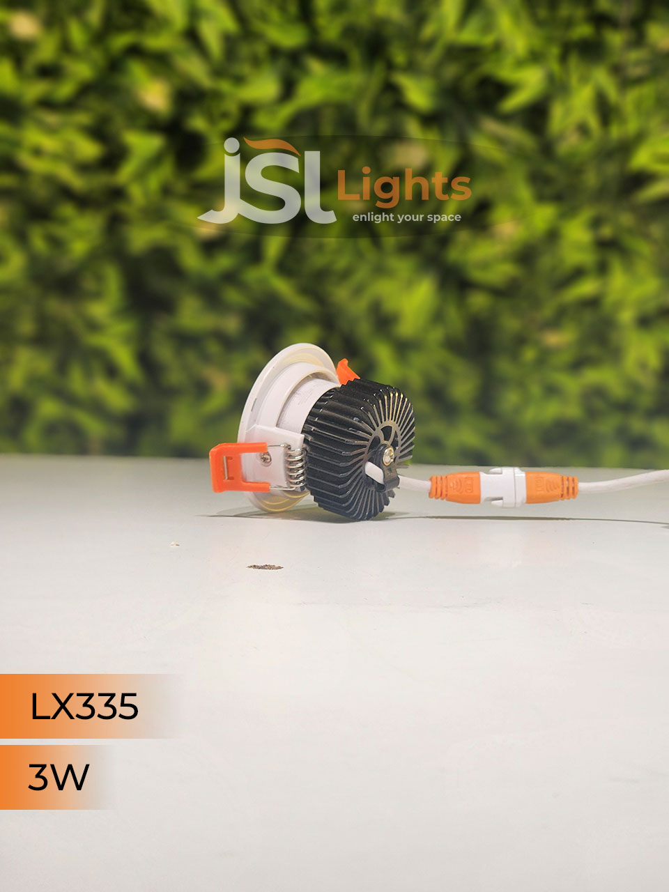 LX 335 3W Round Recessed COB Downlight spotlight for showroom
