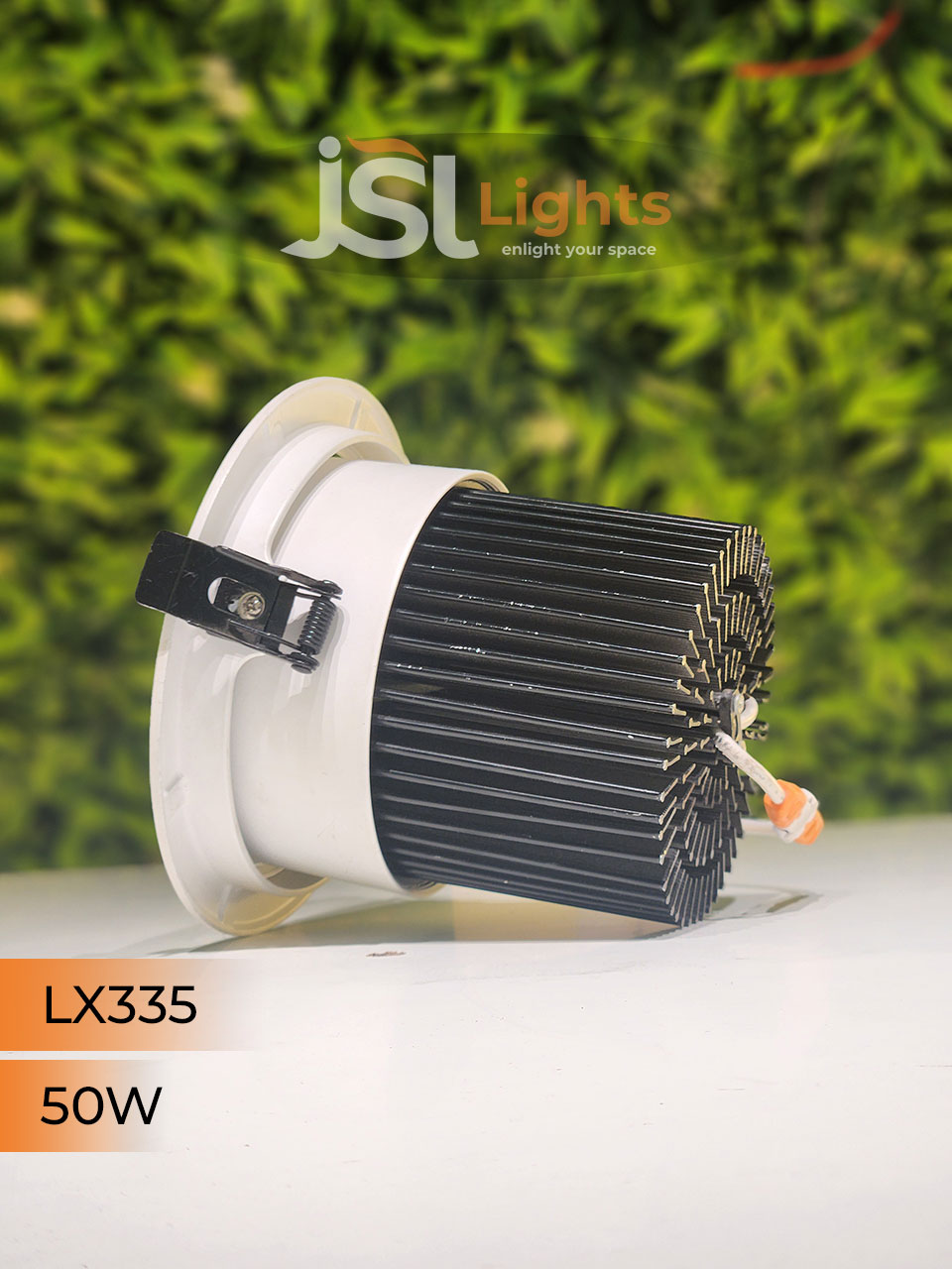 LX 335 50W Round Recessed COB Downlight spotlight for showroom
