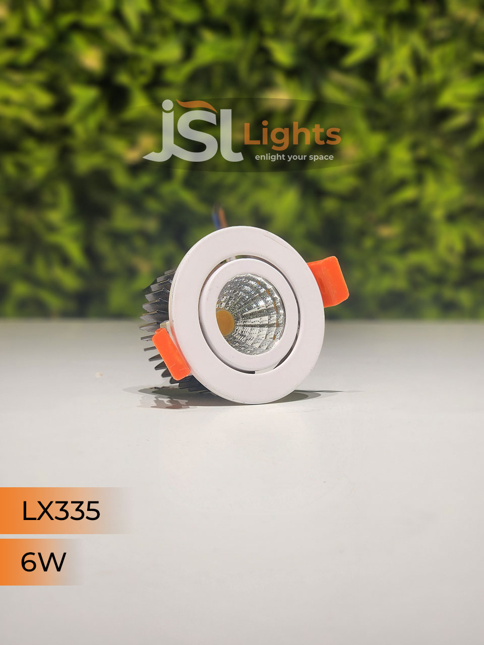 LX 335 6W Round Recessed COB Downlight spotlight for showroom