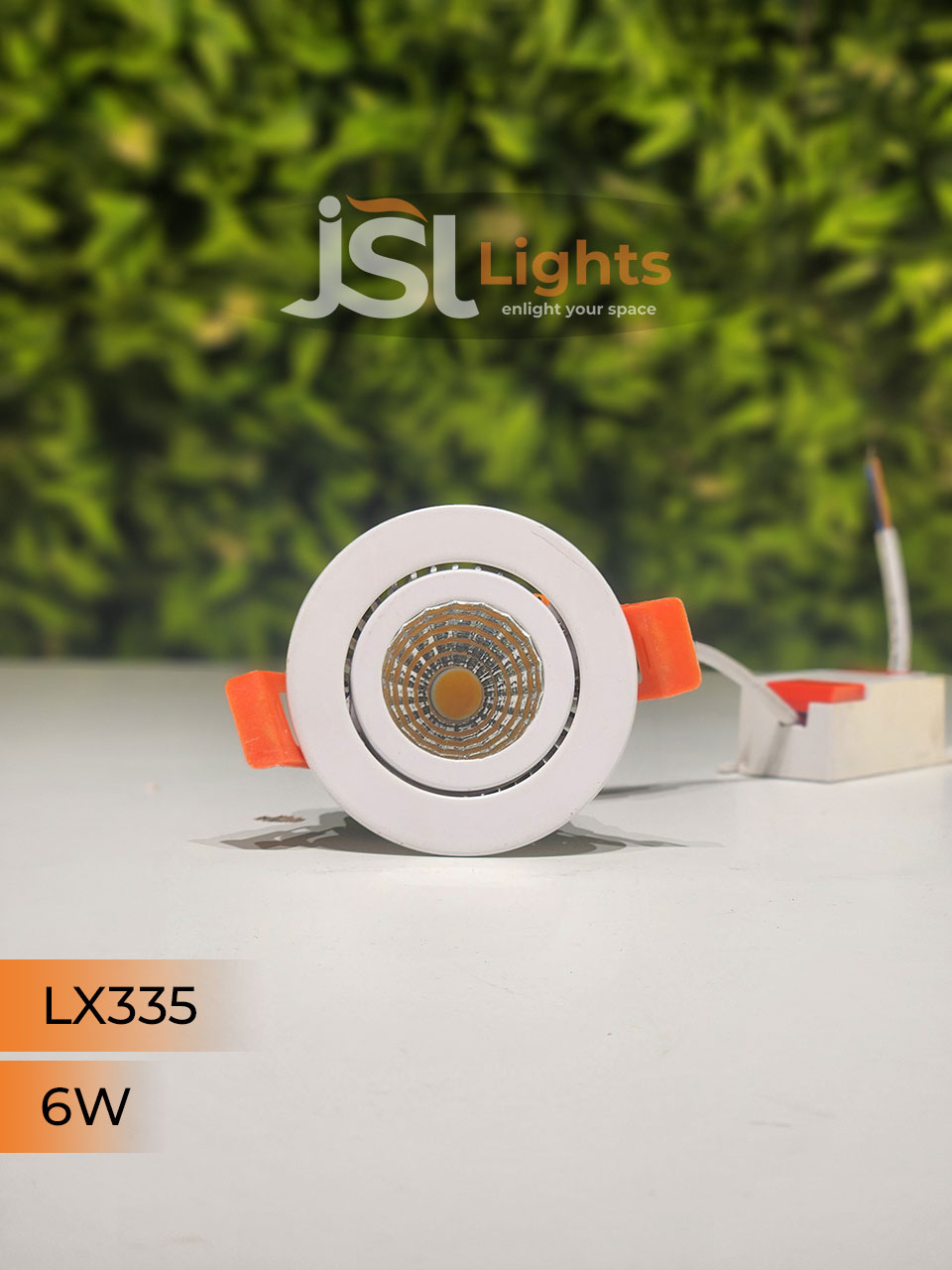 LX 335 6W Round Recessed COB Downlight spotlight for showroom