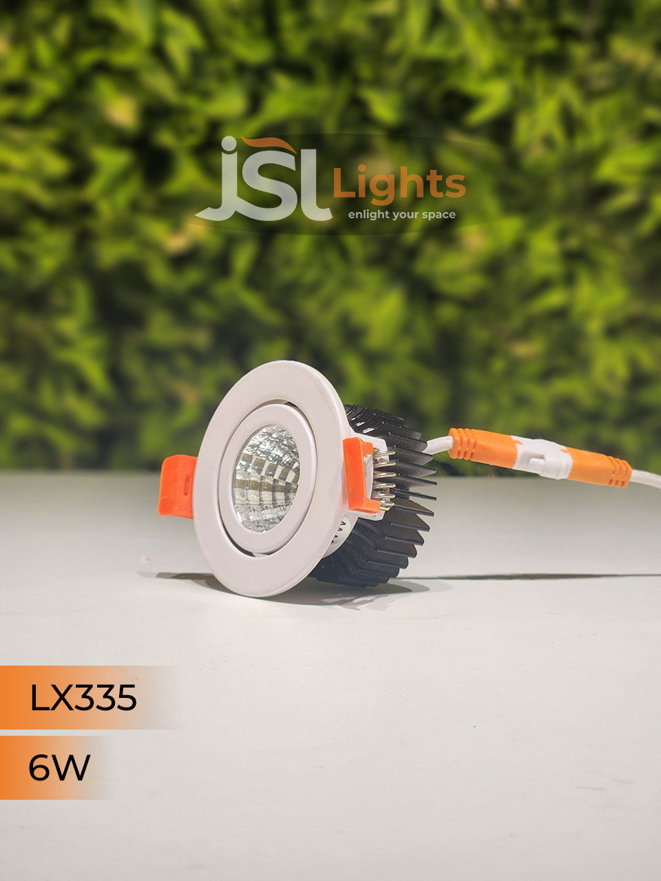 LX 335 6W Round Recessed COB Downlight spotlight for showroom