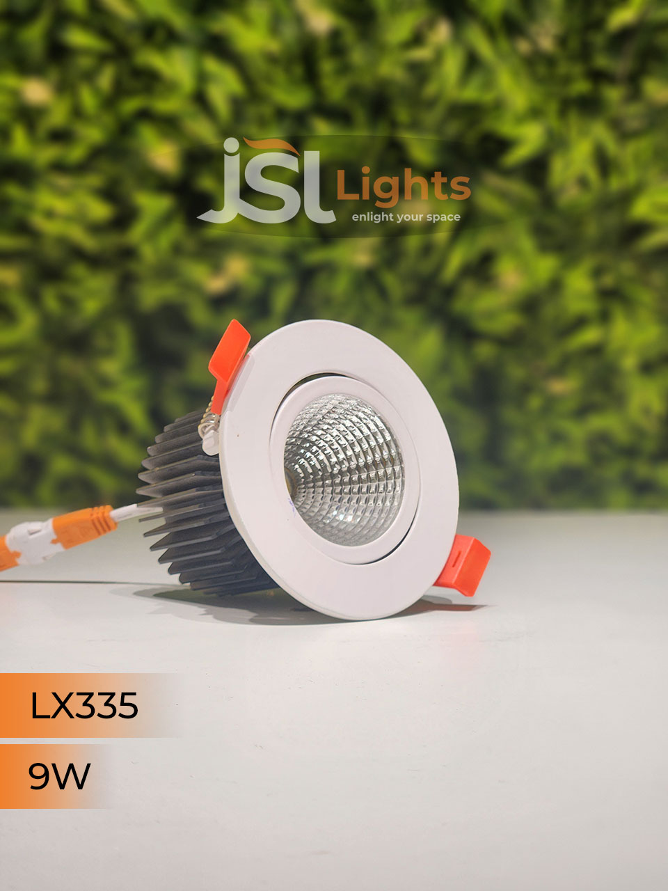 LX 335 9W Round Recessed COB Downlight spotlight for showroom