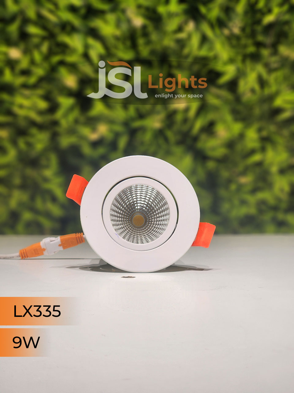 LX 335 9W Round Recessed COB Downlight spotlight for showroom