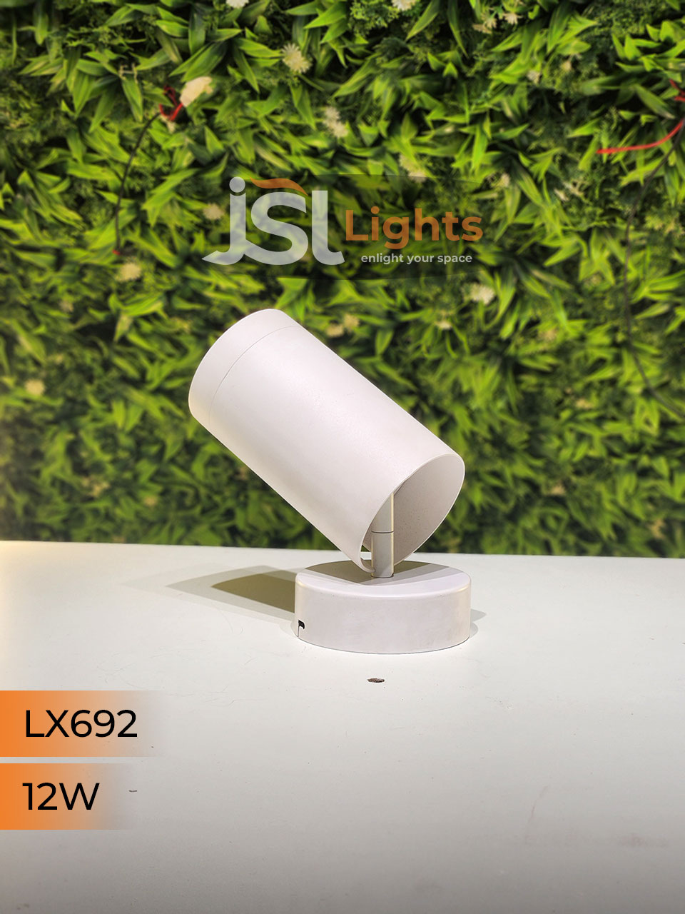 LX 692 12W LED Wall Spotlight White Body