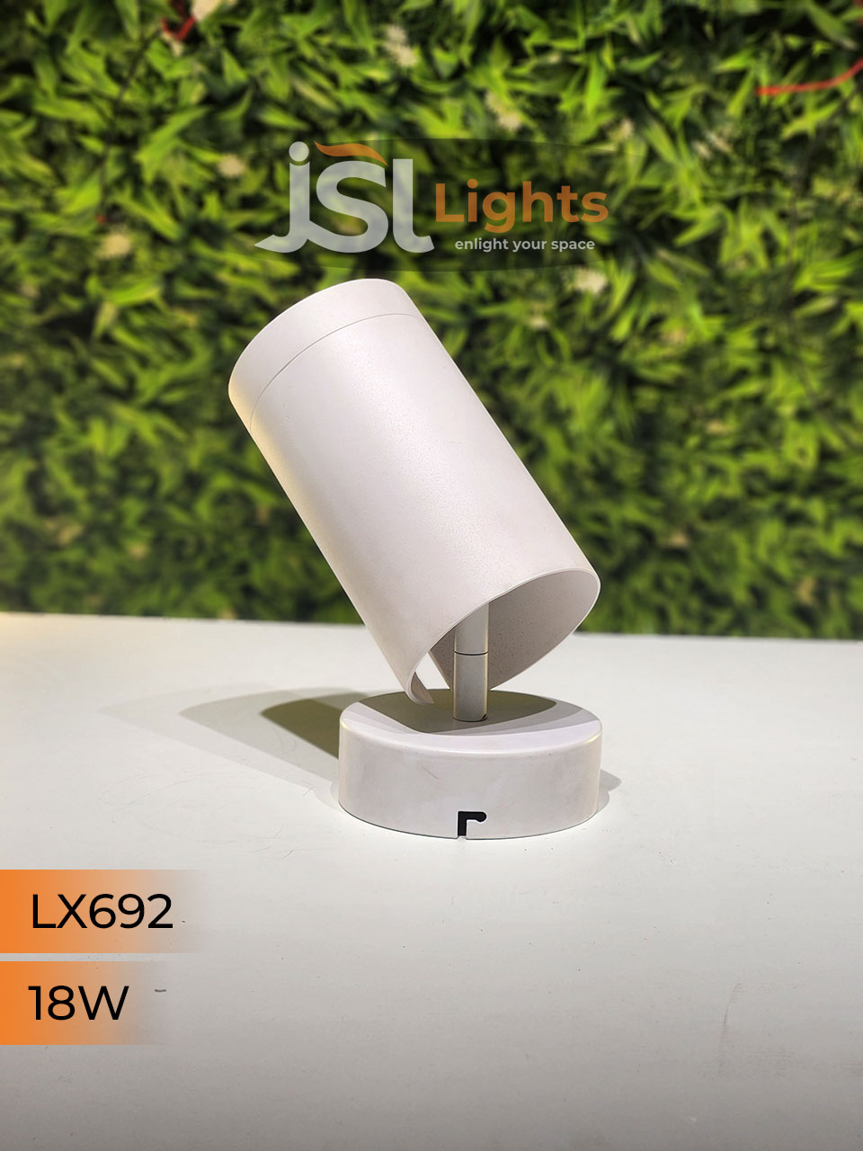 LX 692 18W LED Wall Spotlight White Body