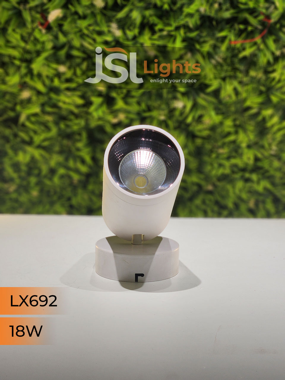 LX 692 18W LED Wall Spotlight White Body