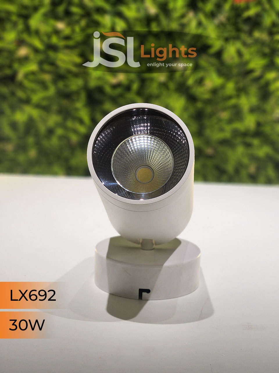 LX 692 30W LED Wall Spotlight White Body