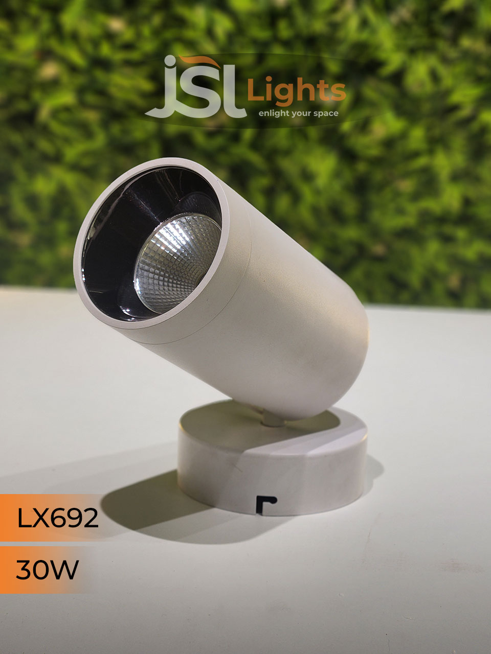LX 692 30W LED Wall Spotlight White Body