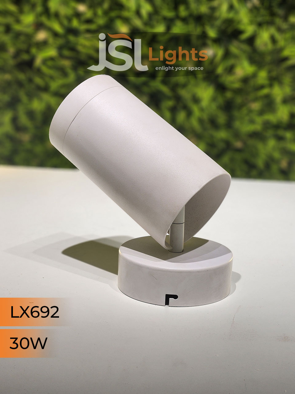 LX 692 30W LED Wall Spotlight White Body