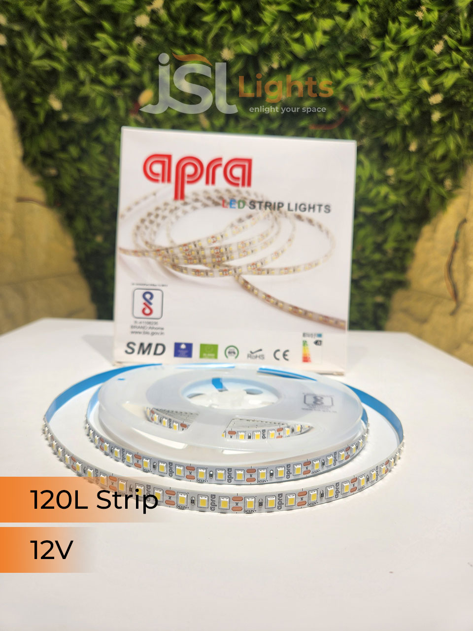 Ultra Premium Apra 120 LED Strip Light for Profile Lighting 2835 SMD Profile Channel 120 Bulb LED Copper Strip Light 3K 4K 6K Cove Light