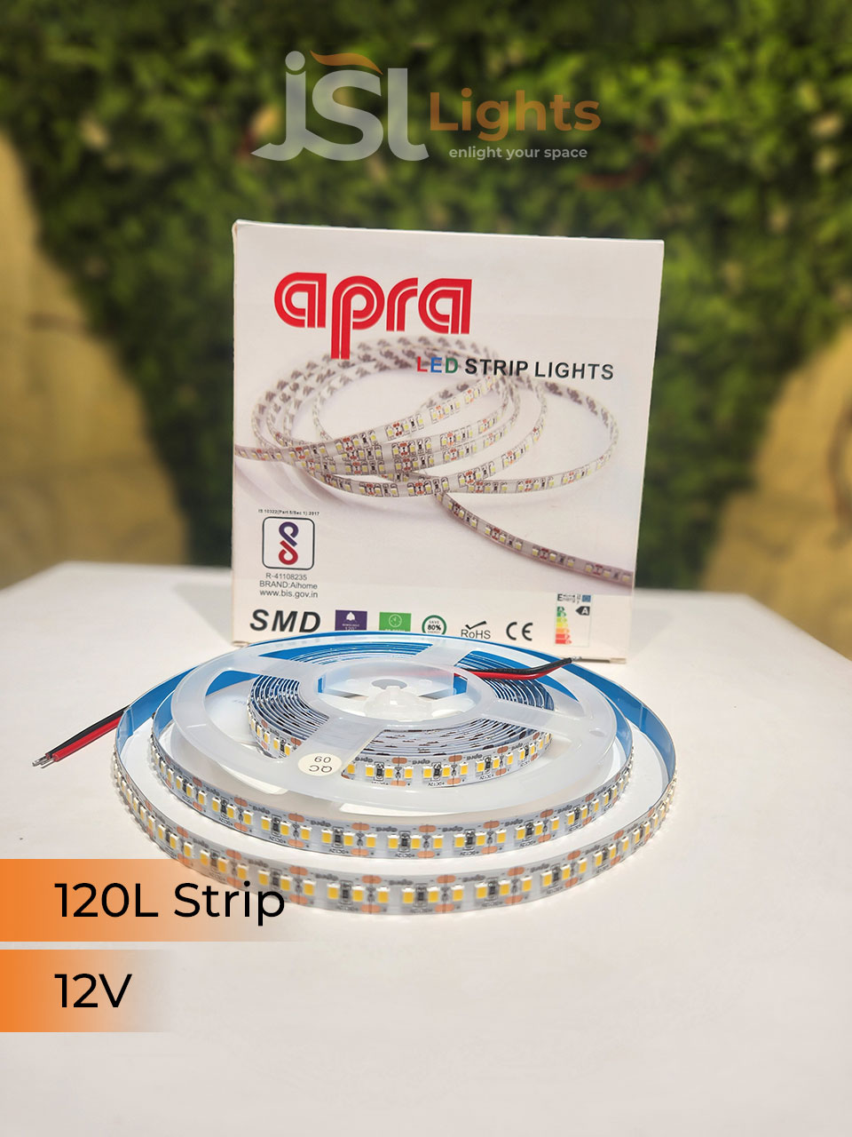 Ultra Premium Apra 120 LED Strip Light for Profile Lighting 2835 SMD Profile Channel 120 Bulb LED Copper Strip Light 3K 4K 6K Cove Light