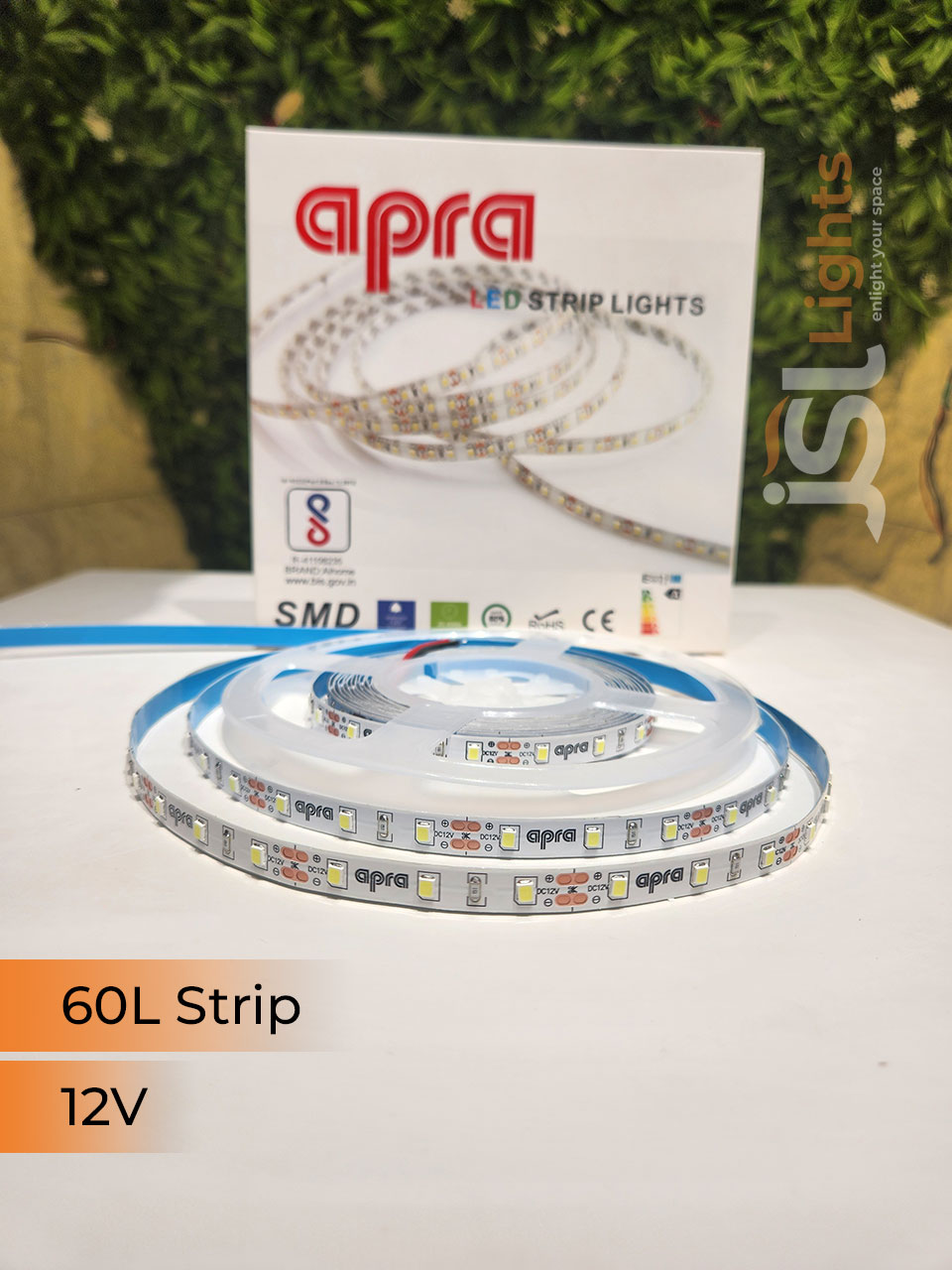Ultra Premium Apra 60 LED Strip Light for Profile Lighting 2835 SMD Profile Channel 60 Bulb LED Copper Strip Light 3K 4K 6K Cove Light