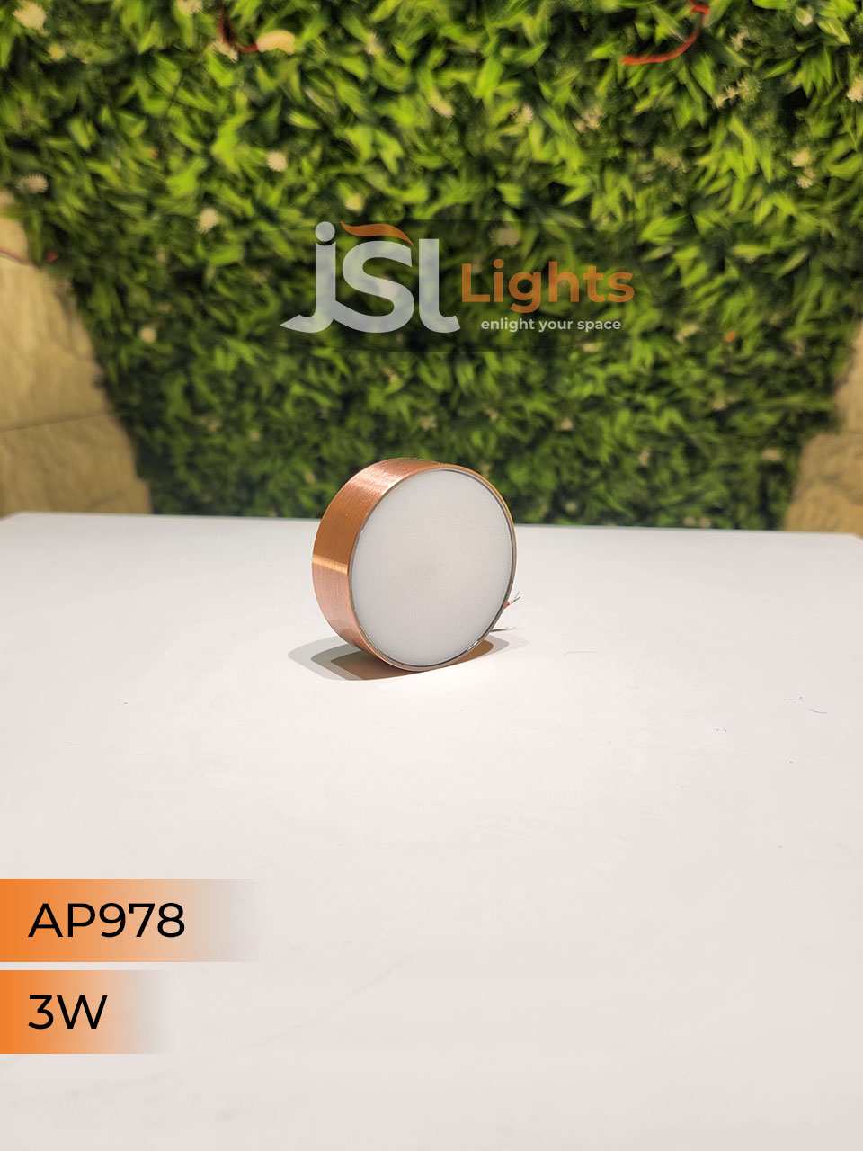 AP978 3W Round Surface Diffuser Panel Light