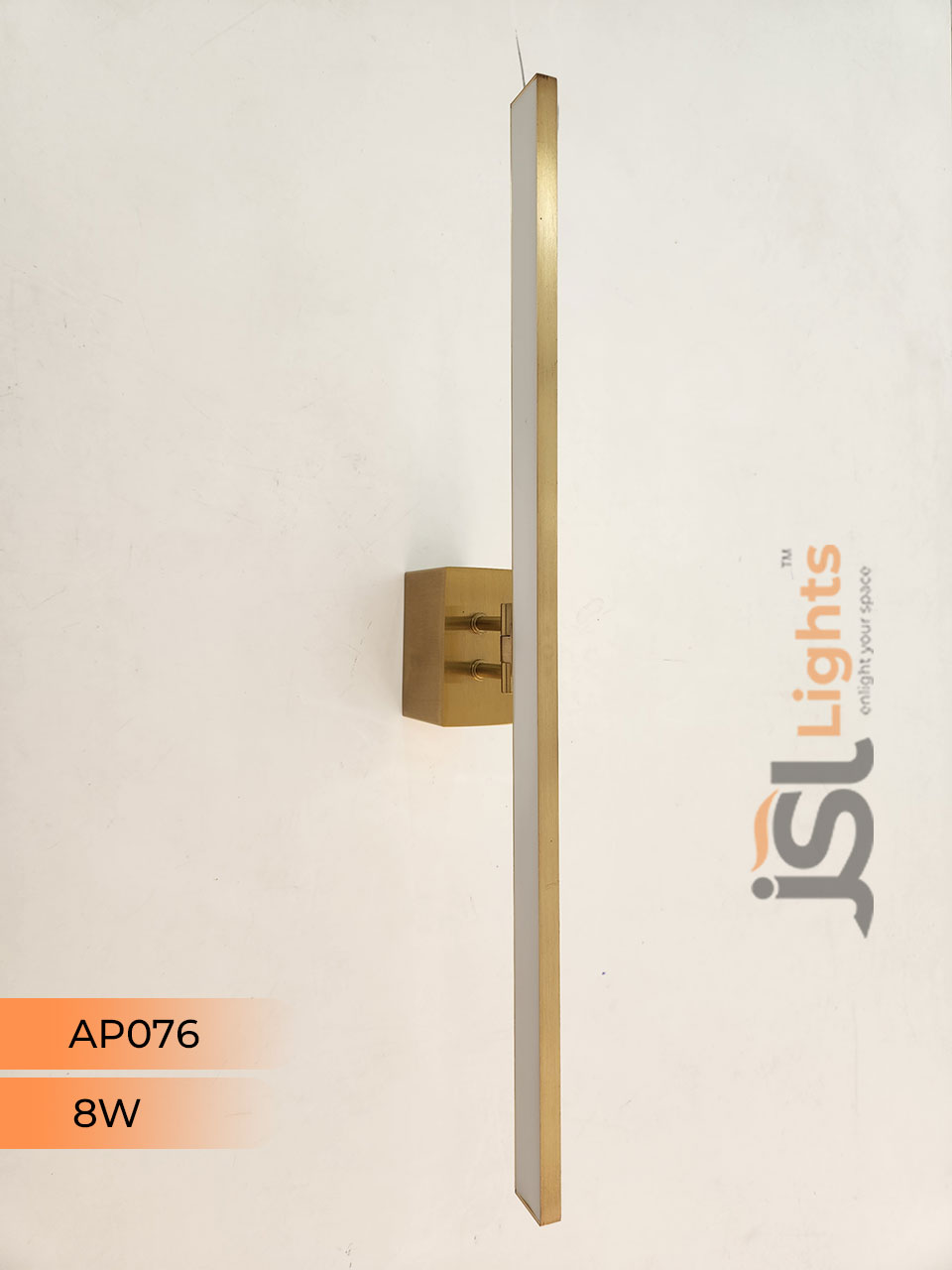 Apra 076 8W Gold Wall Mirror Light Wall Lamp Aluminium Body Picture Light
