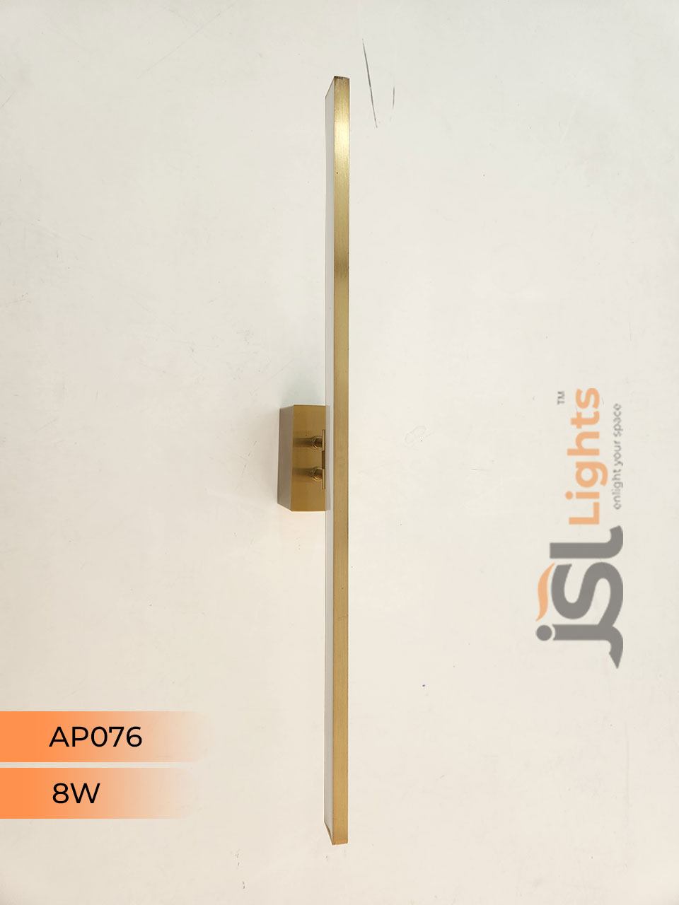 Apra 076 8W Gold Wall Mirror Light Wall Lamp Aluminium Body Picture Light