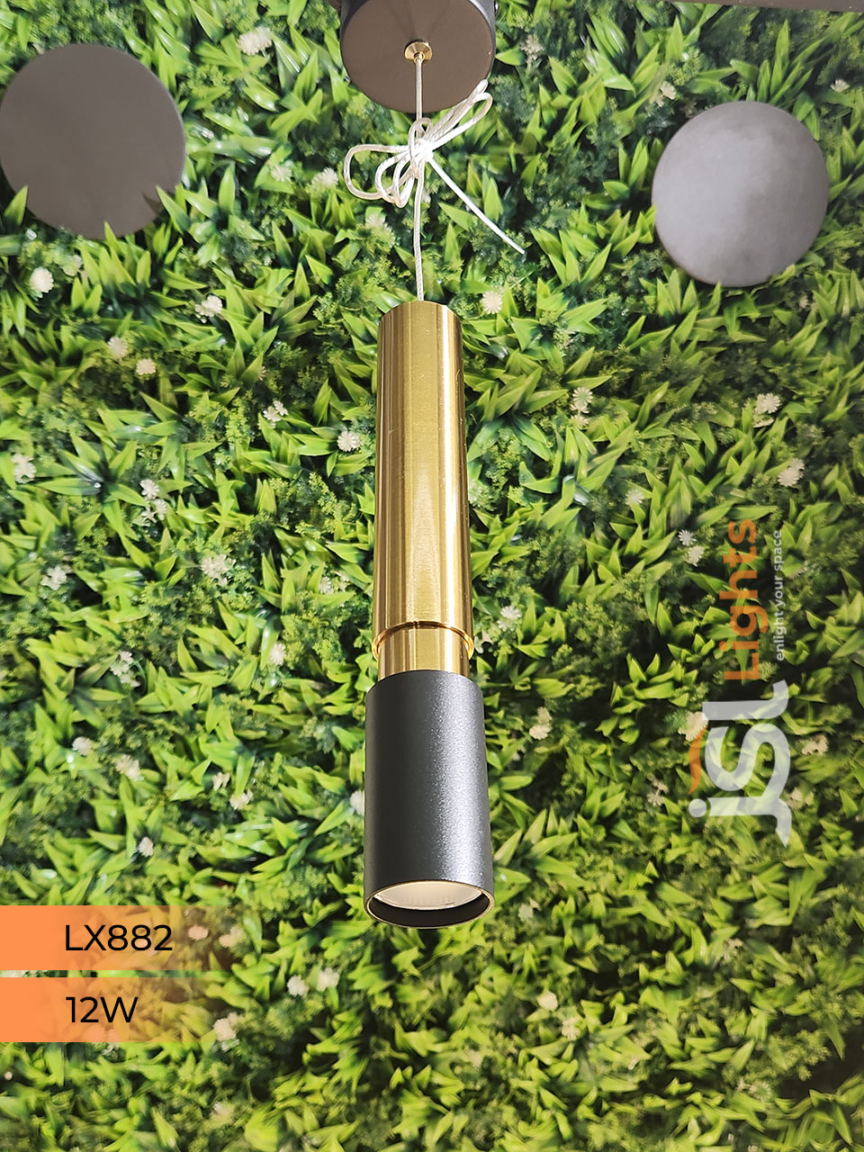 LX 882 Black GD 12W Surface Hanging Light for Home Ceiling pendant light