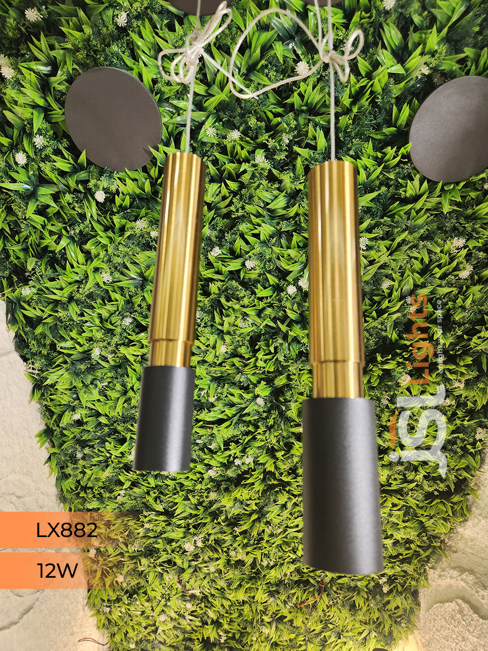 LX 882 Black GD 12W Surface Hanging Light for Home Ceiling pendant light