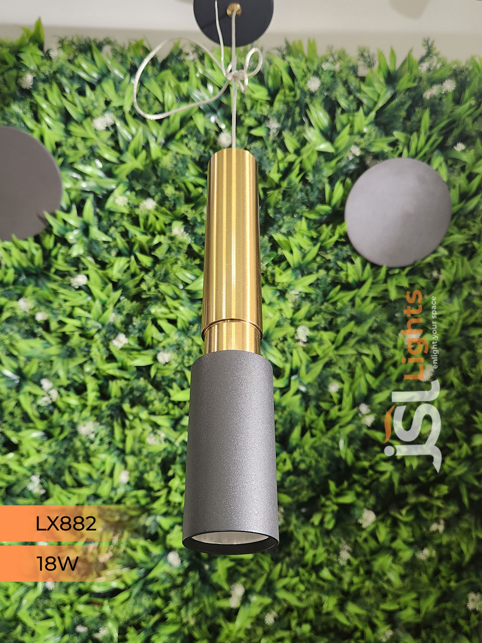 LX 882 Black GD 18W Surface Hanging Light for Home Ceiling pendant light